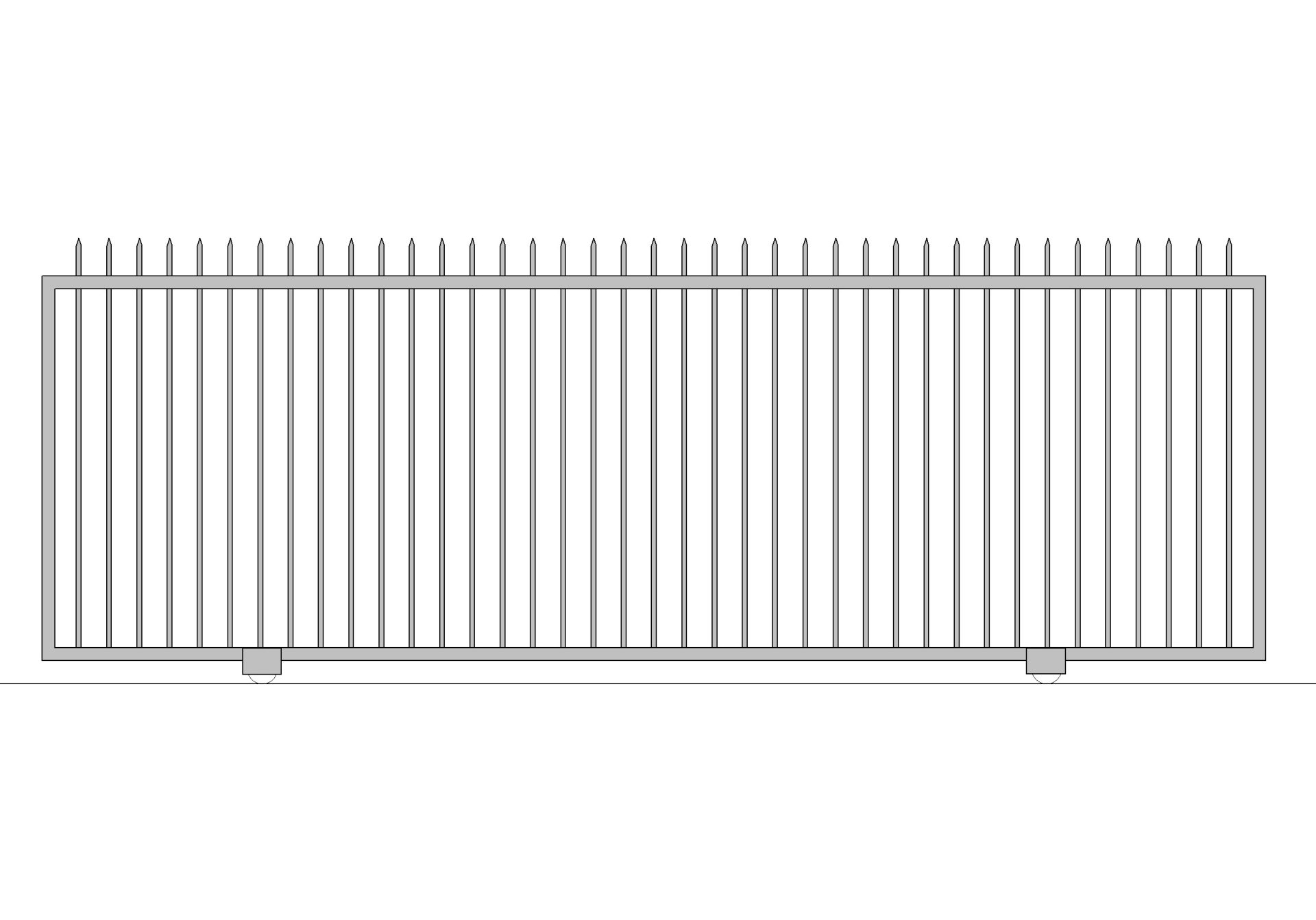 pressed point spear top slide gate