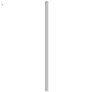 3 Inch 14 Gauge Iron Fence Posts