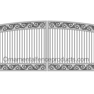 Bird of Paradise Dual Swing Ornamental Metal Iron Gate