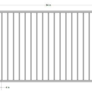 Commercial Flat Top Iron Fence Panels