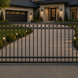 Ornamental Single Swing Steel security gate
