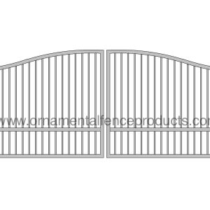 Eric Dual Swing Ornamental Iron Gate