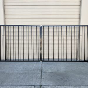 Ornamental dual swing Flat top Driveway Gate