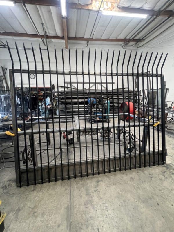Industrial Curve Top Dual swing Gates