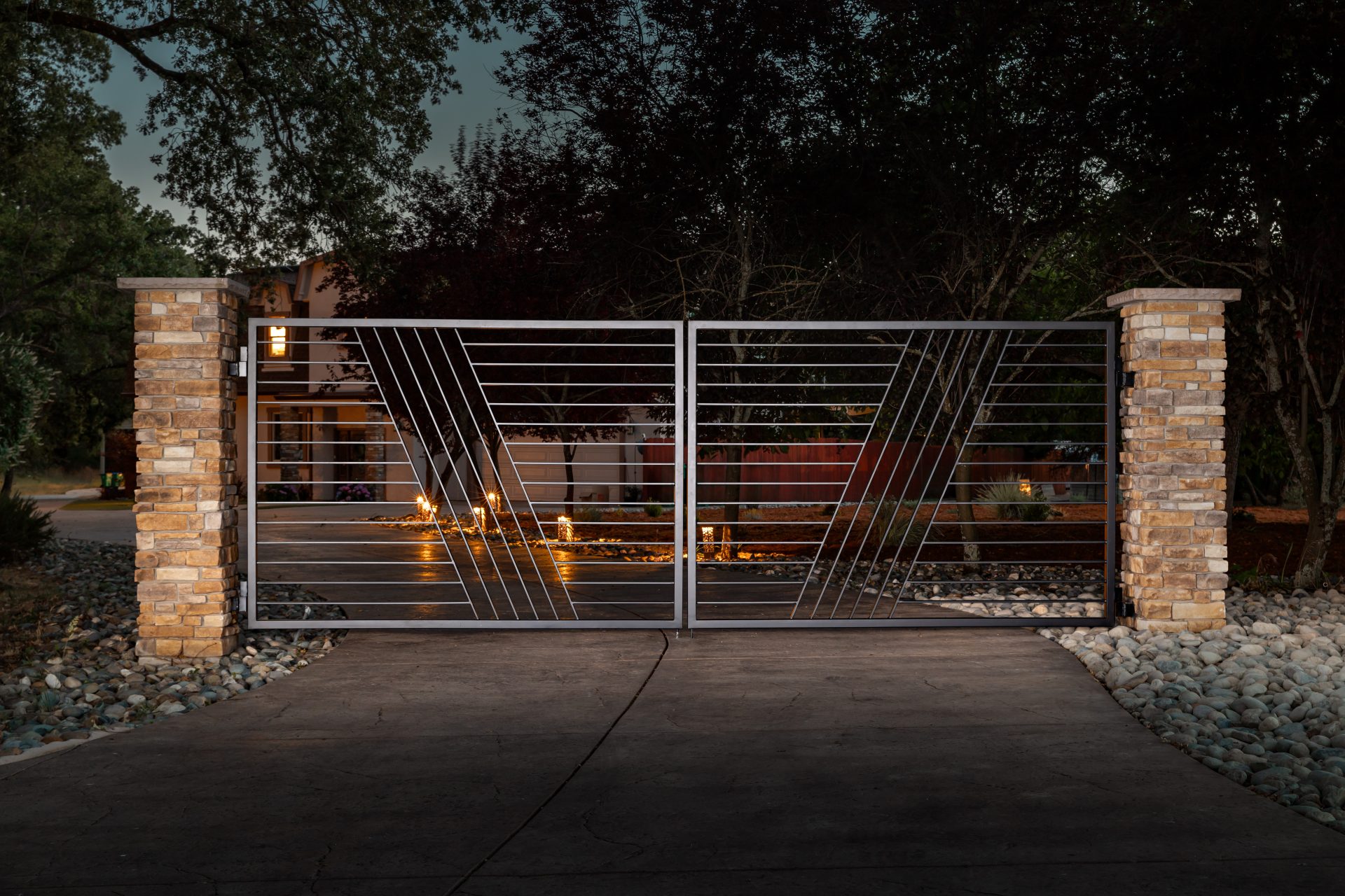 Modern, Driveway gate, shingle springs, cameron park, vacaville, davis, california