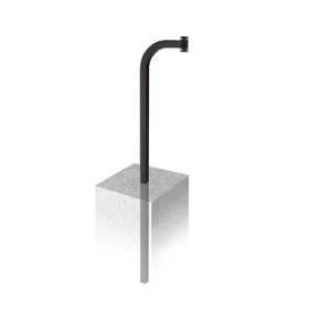 Gooseneck Pedestal: 2 in Direct Burial Mount - Sturdy and Versatile Solution for Outdoor Installations