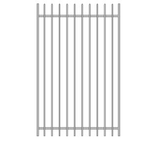 Prefabricated Pedestrian Gate Spear top