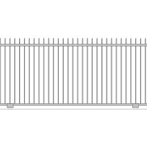 pressed point spear top slide gate
